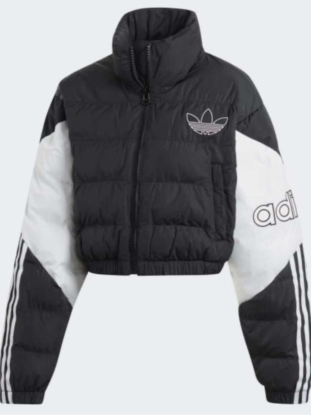 adidas Originals Colourblock Cropped Puffer Jacket size M